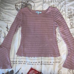 She+Sky Bell Sleeve Sweater